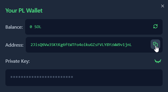 Generate and Refill PL Wallet
